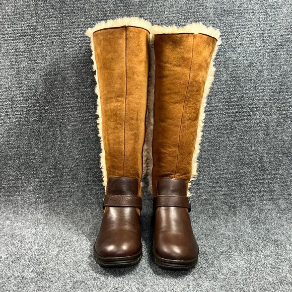 Born Helga Winter Boots Women's Size 9 Brown Shearling Lined Tall Outdoor Snow - Picture 4 of 16